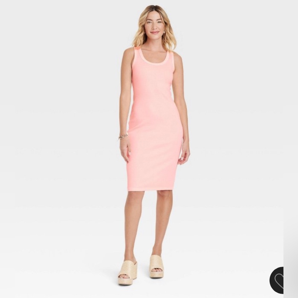 Universal Thread Tshirt Ribbed Midi Dress - Picture 3 of 3